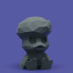 0001-0156-25.gif STL file Quaxly Low Poly・3D printable model to download, madDoctor