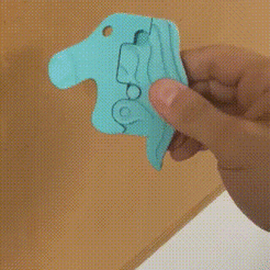 Horse-Unicorn.gif Fichier STL Fidget licorne・Design pour impression 3D à télécharger