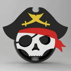 smiley-pirate.gif Free STL file smiley pirate looper・3D printable model to download