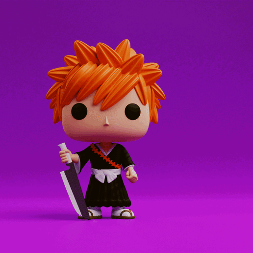 Ichigo Kurosaki funko model from the anime Bleach