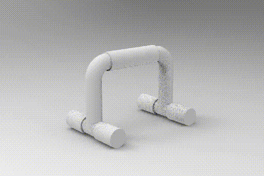 Push-Up Bar - 3D model önizlemesi