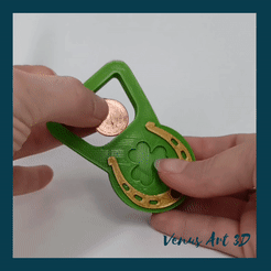 ezgif.com-gif-maker.gif STL file ☘️ ST. PATRICK BOTTLE OPENER ☘️・Template to download and 3D print