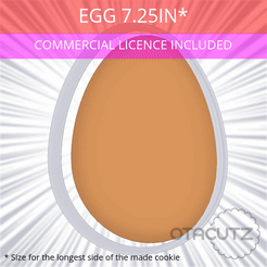 Egg_7.25in.gif 3D-Datei Ei Ausstechform 7.25in / 18.4cm・3D-Druckvorlage zum Herunterladen
