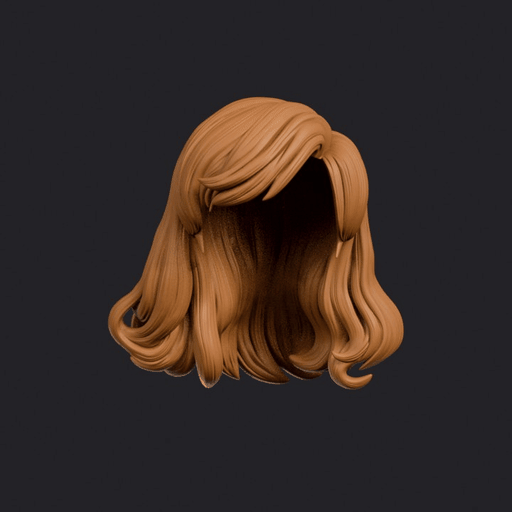 Long Sweeping Fringe with Hooked Wave Ends Hairstyle