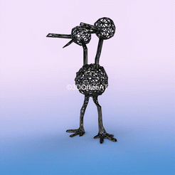 084.gif Файл STL #084 Doduo Pokemon Wiremon Figure・Шаблон для 3D-печати для загрузки