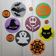 Halloween-Signs-Slideshow.gif STL file Halloween Character Signs・3D print design to download