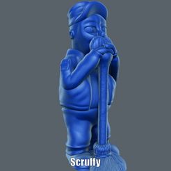 Scruffy.gif STL-Datei Scruffy (Easy print no support)・Vorlage für 3D-Druck zum herunterladen, Alsamen