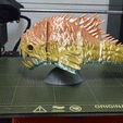 piranha-1.gif STL file Articulated Print-In-Place Monster Piranha・3D printer design to download