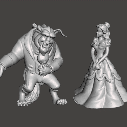 GIF.gif A Bela e o Monstro da Disney .stl .obj
