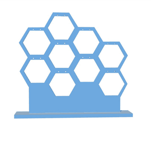 Earring hexagon Display Stand 3D model
