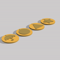 ezgif.com-gif-maker.gif Archivo STL Llavero de caramelo dalgona del juego del calamar・Idea de impresión 3D para descargar, Potato_salad