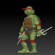 rafael1.gif Raphael TMNT 6" ACTION FIGURE FOR 3D PRINTING.