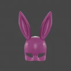 5ryhw7.gif STL file sexy rabbit mask halloween sexy rabbit mask・3D printer design to download, JBasantes