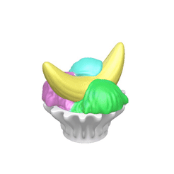 ICE-Cream-Bowl.gif Fichier OBJ Panier de crème glacée <3・Objet pour imprimante 3D à télécharger, MStarZ