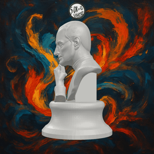 Steve Jobs Realistic Portrait Bust – SoliDRawinGs SG3254
