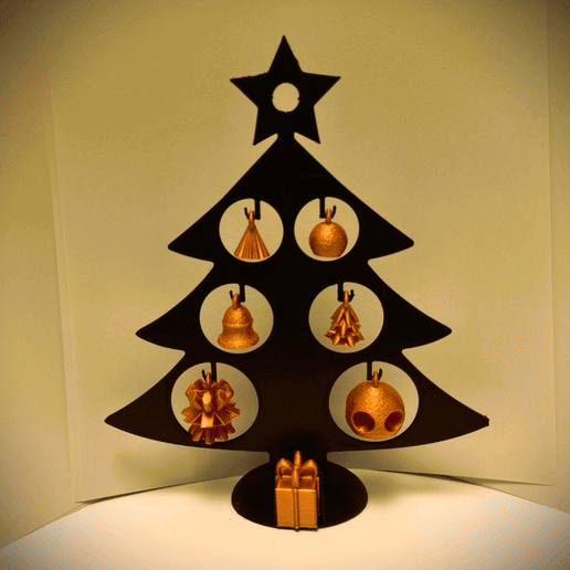 Christmas Set Tree Ornaments Easy Print, xmas, HEIGHT 19cm