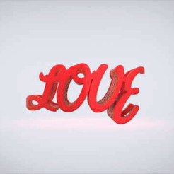 untitled.542.gif 3MF file flip txt love・Design to download and 3D print, HomeDecor