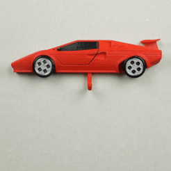 LAMBO-KEY-HANGER.gif Fichier STL PORTE-CLÉS Lamborghini (mécanisme d'impression en place)・Plan à imprimer en 3D à télécharger