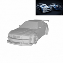 Diseño-sin-título.gif STL file BMW M3 GTR NEED FOR SPEED MOST WANTED・3D printer design to download