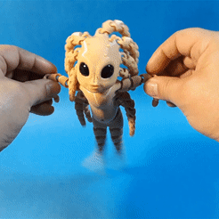 Baby-squid-gif.gif Archivo STL Calamar bebé MIB alienígena・Plan imprimible en 3D para descargar