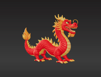 Print-in-Place Serpentine Dragon - Fun and Posable Fidget Gadget 3D model