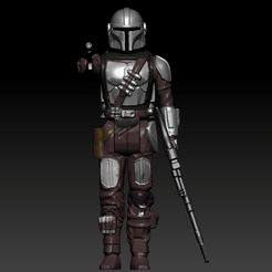 mando-2.gif 3D file Star Wars THE MANDALORIAN action figure Kenner style. season 2・3D printable design to download