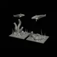 sumec-podstavec-standard-quality-1-4.gif two catfish scenery in underwather for 3d print detailed texture