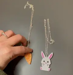 IMG_7500_MP4_AdobeExpress.gif Easter rabbit and carrot magnetic necklace