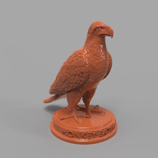 Monkey-EatingEagle.8.gif Monkey-Eating Philippine Eagle 3D-printable