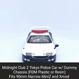 MC2-Tokyo-Police-Car.gif Midnight Club 2 Tokyo Police Car Body Shell with Dummy Chassis (Xmod and MiniZ)