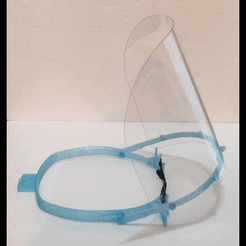 Careta.gif 3D file Hinged face shield・3D print object to download, Avazing3D