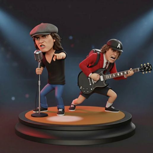 🎨 AC/DC - Fan Art・ STL File for 3D printing・Cults