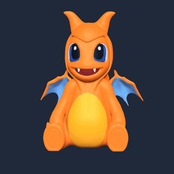 gif.gif Fichier STL CHARMANDER Pokemon・Objet imprimable en 3D à télécharger