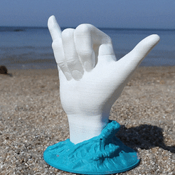 시퀀스-01_1-3.gif 3D file Shaka - surfer hand sign - No supports・3D printable model to download, HaeSea