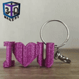 porte_cle_i_love_u_mom_gif3.gif Archivo STL " LLAVERO " TE QUIERO MAMA・Modelo para descargar y imprimir en 3D