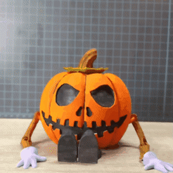 InShot_20230916_163949295.gif Fichier STL Citrouille d'Halloween・Objet imprimable en 3D à télécharger