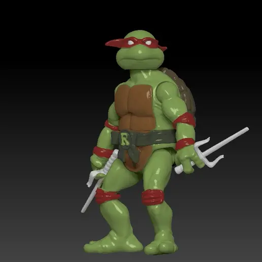 Raphael TMNT 6" ACTION FIGURE FOR 3D PRINTING.