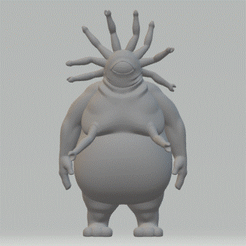 Sem-título.gif STL file GYORO GYORO STATUE- ONE PUNCH MAN・3D printer model to download, Arthollogy