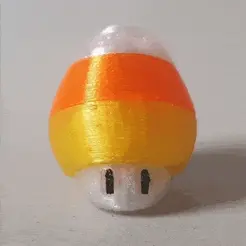candy_keychain.gif Archivo 3D Caramelos de Halloween con forma de seta de Super Mario・Objeto imprimible en 3D para descargar, makermatto
