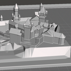 braunfels-model-screenshot.gif Free OBJ file Braunfels Castle・Template to download and 3D print