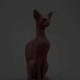 sphinks.gif Cat Sphinx 3D print model