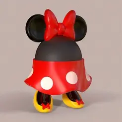 minnie2.gif STL file Minnie - Support for Amazon Echo Dot Base・3D print model to download