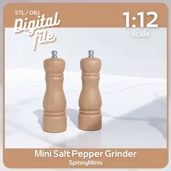 Miniature-Dollhouse-Salt-Pepper-Grinder-Kitchen_VID.gif 1:12 MINIATURE SALT PEPPER GRINDER FOR DOLLHOUSE