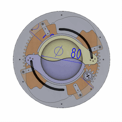 LS2BLROD80A-with-dimension.gif Archivo STL LS2BLROD80A Mecánico taiji_mechanical iris laser cut mechanism kit diy・Objeto para impresora 3D para descargar