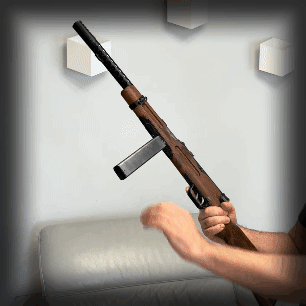 Beretta MAB 38A WWII SMG – Non-Firing 3D Printable Display Prop with Stand | Moving Parts