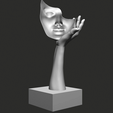 turntable060.gif Half Faced Female Bust