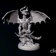 clideo_editor_16a1537a6fc84400b22f1099bccad4dd.gif cursed elder dragon miniature for Dungeons and dragons ded