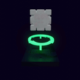 Cubo.gif Companion cube + portal base.