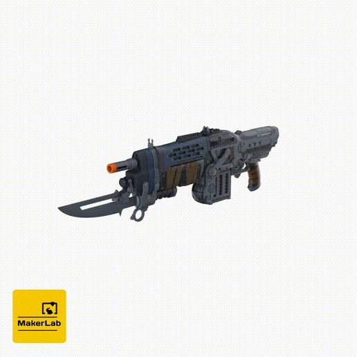 Retro_Lancer_E-DAY_GIF_Square_Logo.gif Retro Lancer E-DAY - Gears Of War E-DAY - Modèle 3d imprimable - STL + OBJ + CAD bundle - Commercial Use