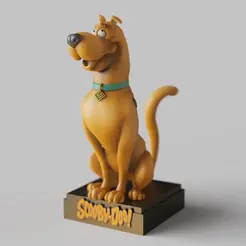 Scooby-Doo-Christmas.gif STL file Snoopy-dog- Christmas - canine-standing pose-FANART FIGURINE・3D printer model to download, adamchai